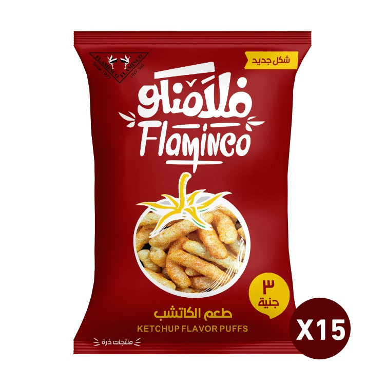 3 L E Tomato Package 15 Bags طماطم 15 كيس Flaminco Snacks